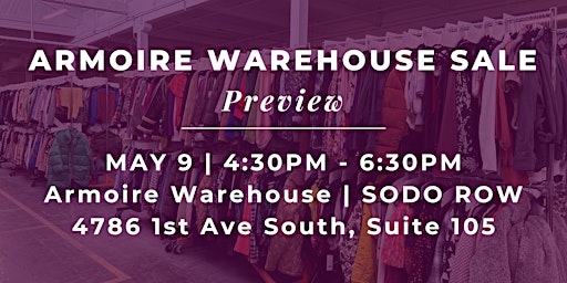 May 2024 Warehouse Sale Preview primary image