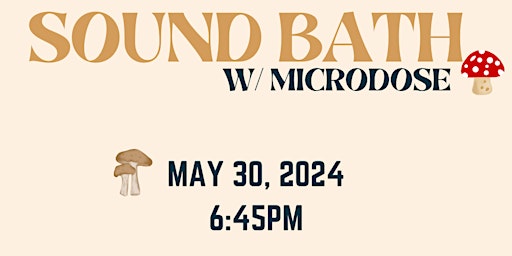 Imagem principal do evento Sound Bath with Microdose