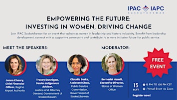 Empowering the Future:  Investing in Women, Driving Change | IPAC SK primary image