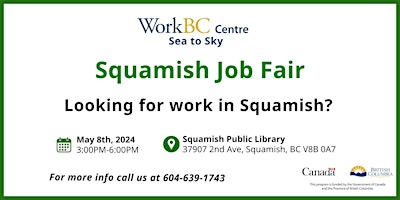 Imagem principal do evento Squamish Job Fair