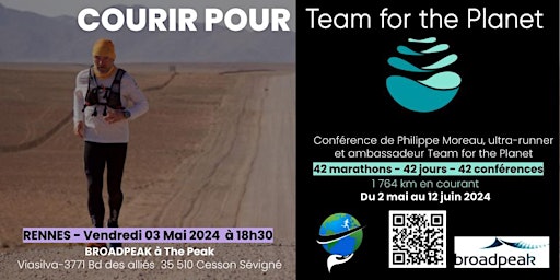 Immagine principale di Courir pour Team For The Planet - Rennes 