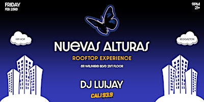 Primaire afbeelding van Nuevas Alturas - Reggaeton, Hip-Hop, and Mas Rooftop Experience in DTLA