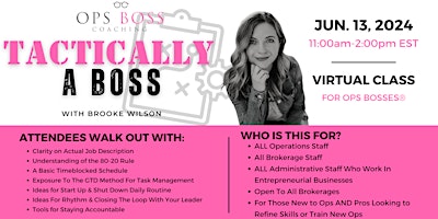 BE A BOSS (The Prequel) -  "Tactically A Boss" (Virtual Edition) primary image