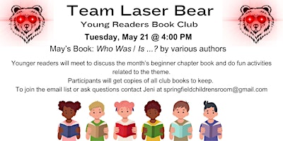 Team Laser Bear Book Club - May primary image