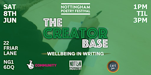 Imagem principal do evento The Creator Base @ The Nottingham Poetry Festival