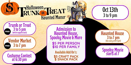 Halloween Trunk or Treat Haunted Manor