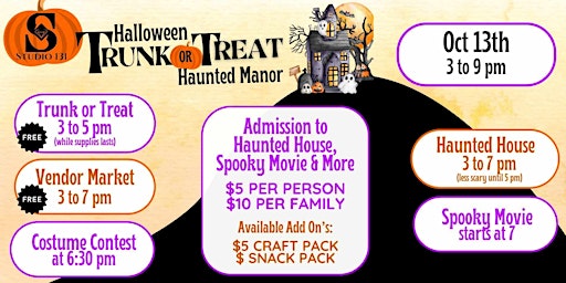 Primaire afbeelding van Halloween Trunk or Treat Haunted Manor