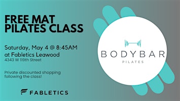 Primaire afbeelding van FREE BODYBAR Pilates Mat Class