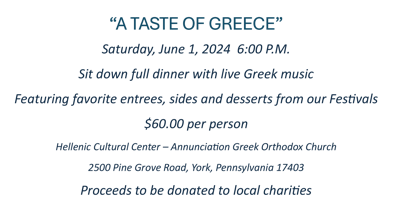 A Taste Of Greece in York Pa primary image