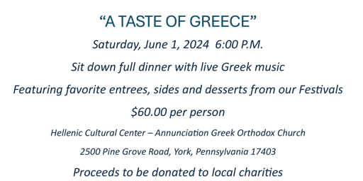 A Taste Of Greece in York Pa primary image