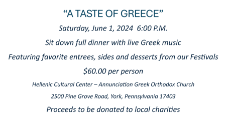 A Taste Of Greece in York Pa