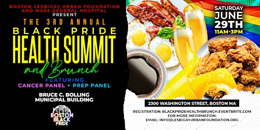 Image principale de 3rd Annual Black Pride Health Summit (Tablers)