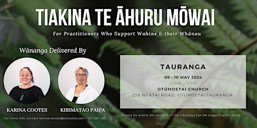 Tiakina Te Āhuru Mōwai - Tauranga primary image