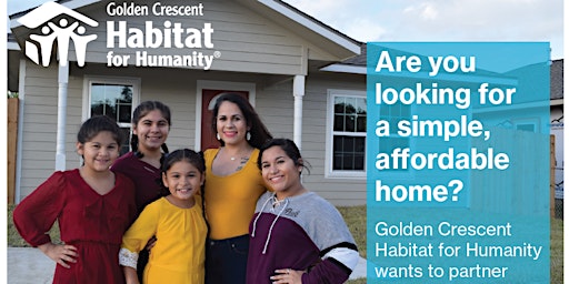 Primaire afbeelding van Golden Crescent Habitat for Humanity -  Community  Information Open House