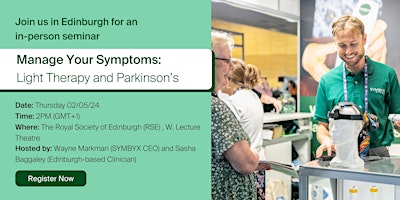 Imagem principal de "Manage Your Symptoms: Light Therapy and Parkinson's" - In-person seminar