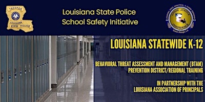 Imagem principal do evento Louisiana K-12 Behavioral Threat Assessment and Management (BTAM) Training