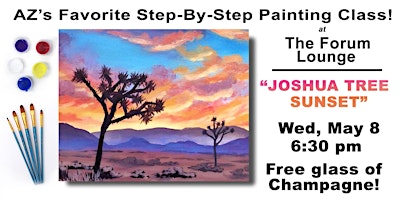 Imagen principal de "Joshua Tree Sunset” Paint & Sip Party!