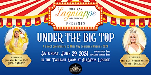 Imagen principal de Miss Gay Lagniappe America: Under The Big Top Pageant
