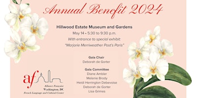 Immagine principale di Alliance Française Washington Annual Benefit, Tuesday May 14, 2024 