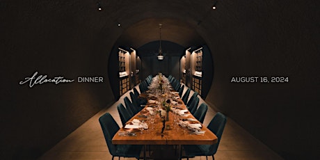 Brasswood Cellars Allocation Dinner