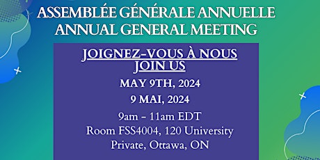Assemblée générale annuelle en personne  / Annual General Meeting In person