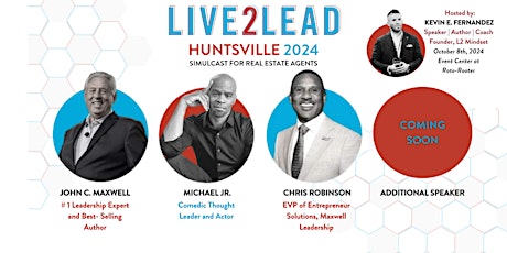 John Maxwell's "Live2Lead" Simulcast for Real Estate Agents Hosted by Kevin Fernandez