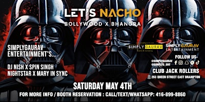 LET'S NACHO | Bollywood & Bhangra Party w/ Shisha primary image