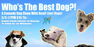 Imagem principal do evento Who's the Best Dog?!: A Comedy Dog Show Featuring Real Live Dogs!