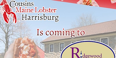 Imagen principal de Cousins Maine Lobster Food Truck @Ridgewood Winery Bechtelsville  4.21.2024