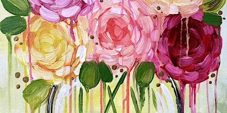 Dripping Blooming Bouquet - Paint and Sip by Classpop!™