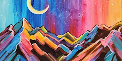 Primaire afbeelding van Colorful Mountains - Paint and Sip by Classpop!™