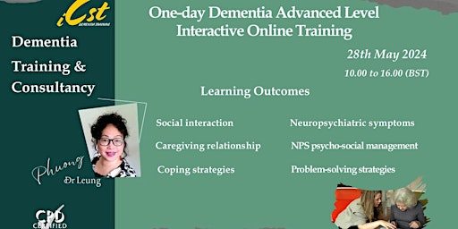 Imagen principal de One-day  CPD Dementia Advanced Level Interactive  Online Training