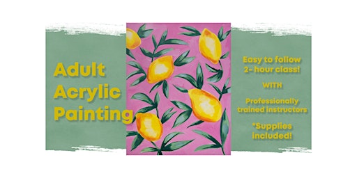 Hauptbild für Pink Lemonade Acrylic Painting Class