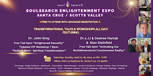 Image principale de SoulSearch Santa Cruz Enlightenment Expo  Psychic & Healing Fair - Sat&Sun