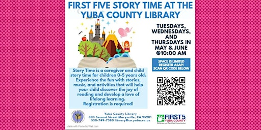 Imagen principal de May & June First Five Story Time (Ages 0-5)
