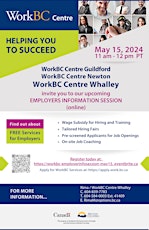 WorkBC Information Session (for Employers) – May 15 @ 11AM primary image