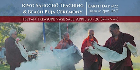 Earth Day Riwo Sang Cho Teaching and Puja at the Beach