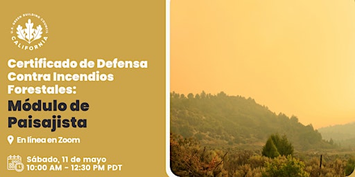 Image principale de Certificado de Defensa Contra Incendios Forestales - Módulo de Paisajista