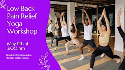 Low Back Pain Relief Yoga Workshop