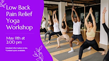 Imagen principal de Low Back Pain Relief Yoga Workshop