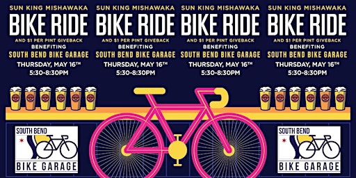 Imagem principal do evento Sun King Bike Ride benefitting South Bend Bike Garage
