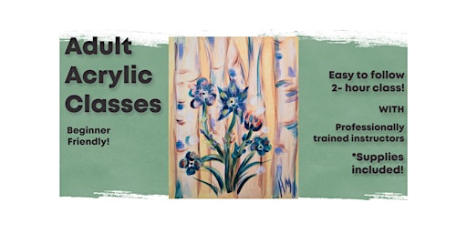 Imagen principal de Spring Bouquet Acrylic Painting Class