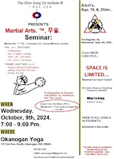Martial Arts. ™, 무술. (Seminar.).