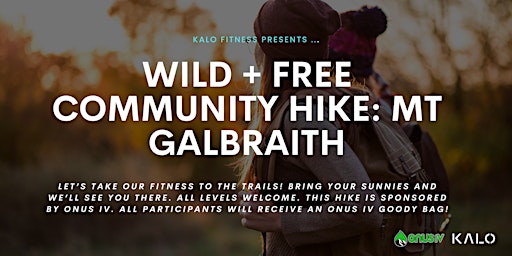 Immagine principale di Wild & Free Community Hike: Mt Galbraith 