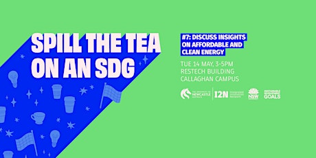 Imagem principal do evento Spill the Tea on an SDG:  Science and Engineering Edition