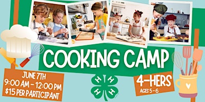 Imagem principal do evento Cloverbud Cooking Camp (Ages 5-6)
