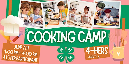 Imagem principal do evento Cloverbud Cooking Camp (Ages 7-8)