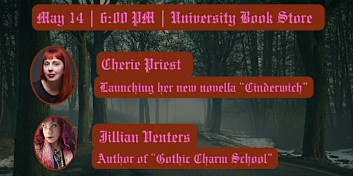 Immagine principale di University Book Store Presents Cherie Priest with Jillian Venters 