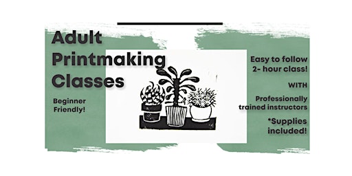 Succulent Printmaking  Class primary image
