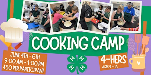 Lancaster 4-H Cooking Camp primary image